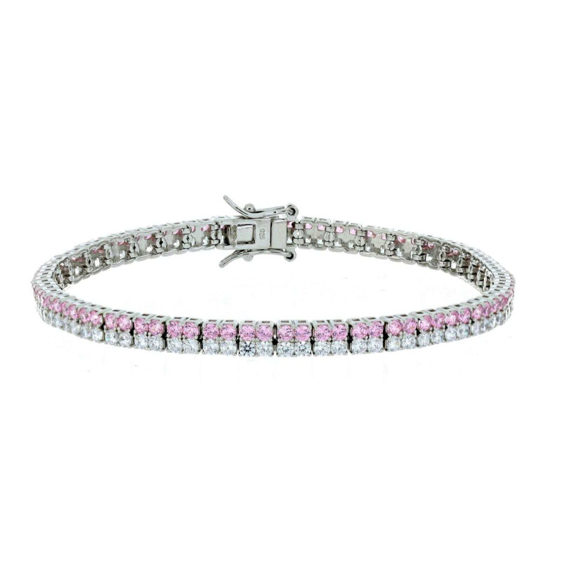 BRACCIALE TENNIS CM 18 IN ARGENTO 925