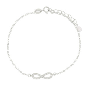 BRACCIALE CM 17+3 INFINITO MM 5 IN ARGENTO 925