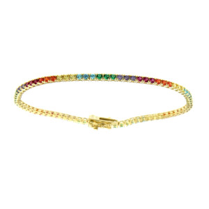 BRACCIALE CM 18 TENNIS 2MM IN ARGENTO 925