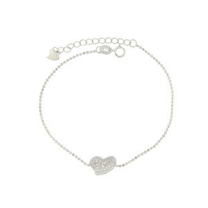 BRACCIALE MISTI CUORE IN ARGENTO 925