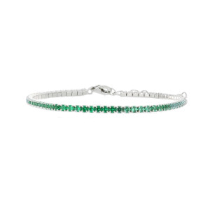 BRACCIALE TENNIS 2MM IN ARGENTO 925 CM 17+3