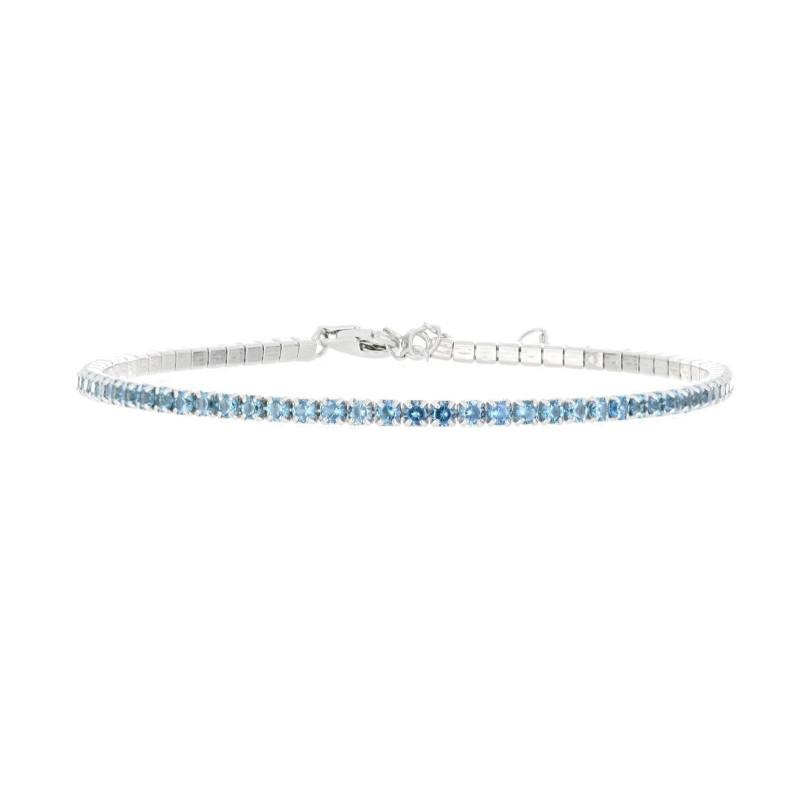 BRACCIALE TENNIS 2MM IN ARGENTO 925 CM 17+3