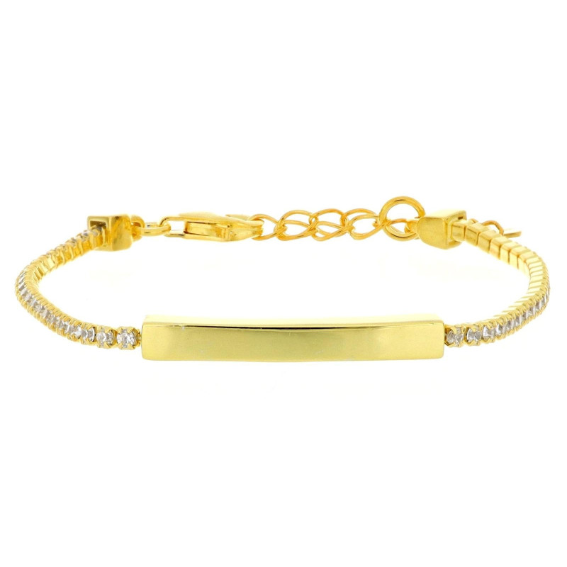 BRACCIALE CM 12+3 TENNIS BABY IN ARGENTO 925