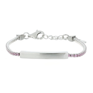 BRACCIALE CM 12+3 TENNIS BABY IN ARGENTO 925