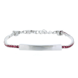 BRACCIALE CM 12+3 TENNIS BABY IN ARGENTO 925