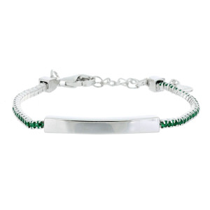 BRACCIALE CM 12+3 TENNIS BABY IN ARGENTO 925