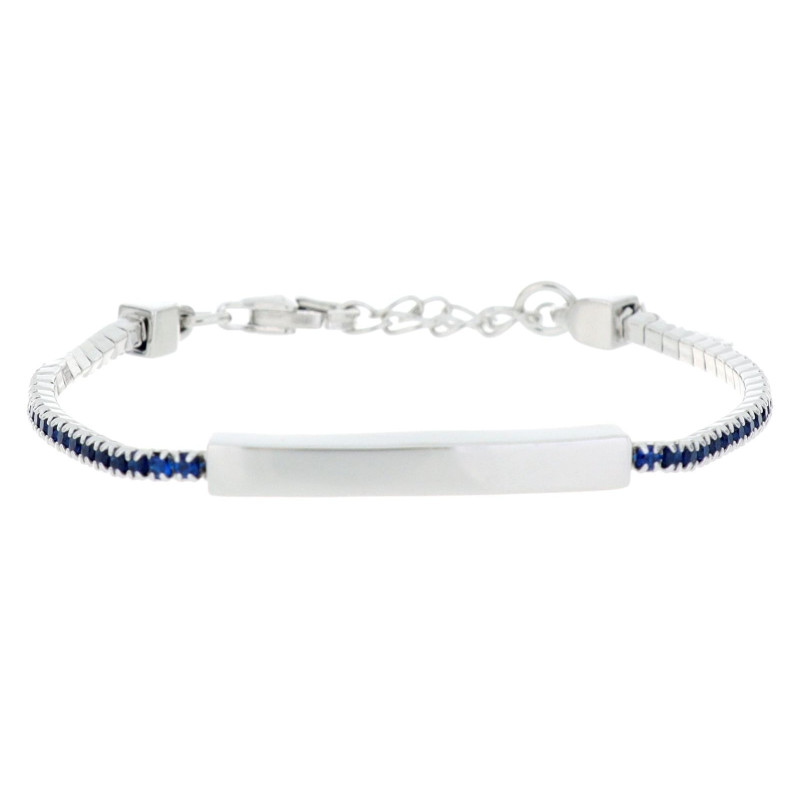 BRACCIALE CM 12+3 TENNIS BABY IN ARGENTO 925