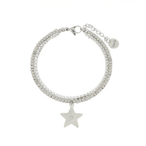 BRACCIALE "IDEAL" CON STELLA CM 17+3 IN ACCIAIO