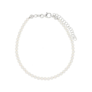 BRACCIALE CM 18+4 PERLA 3 MM E ARGENTO 925