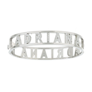 BRACCIALE NOME IN ACCIAIO "ADRIANA"