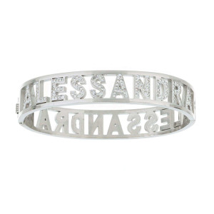 BRACCIALE NOME IN ACCIAIO "ALESSANDRA"