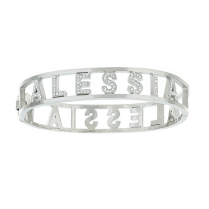 BRACCIALE NOME IN ACCIAIO "ALESSIA"