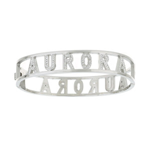 BRACCIALE NOME IN ACCIAIO "AURORA"