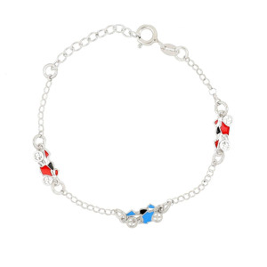 BRACCIALE "BABY" IN ARGENTO 925 3 MOTO