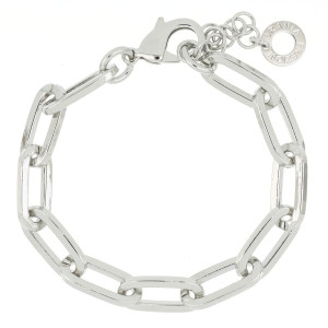 BRACCIALE BOREA BIANCO CM 23+4 IN OTTONE