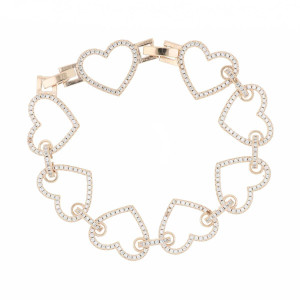 BRACCIALE BOREA CUORE CM 18 IN OTTONE