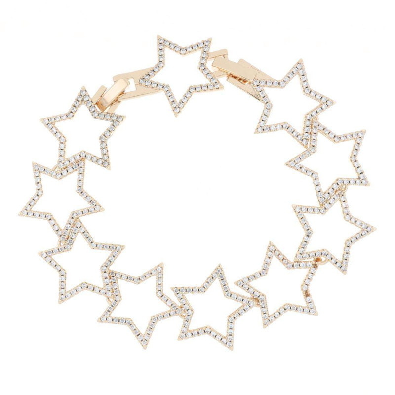 BRACCIALE BOREA STELLE CM 18 IN OTTONE