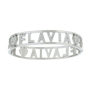 BRACCIALE NOME IN ACCIAIO "FLAVIA"