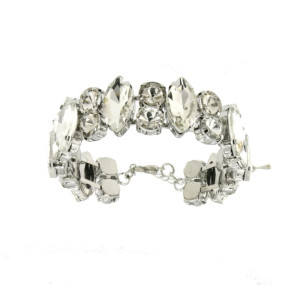 BRACCIALE GLAMOUR IN OTTONE BIANCO