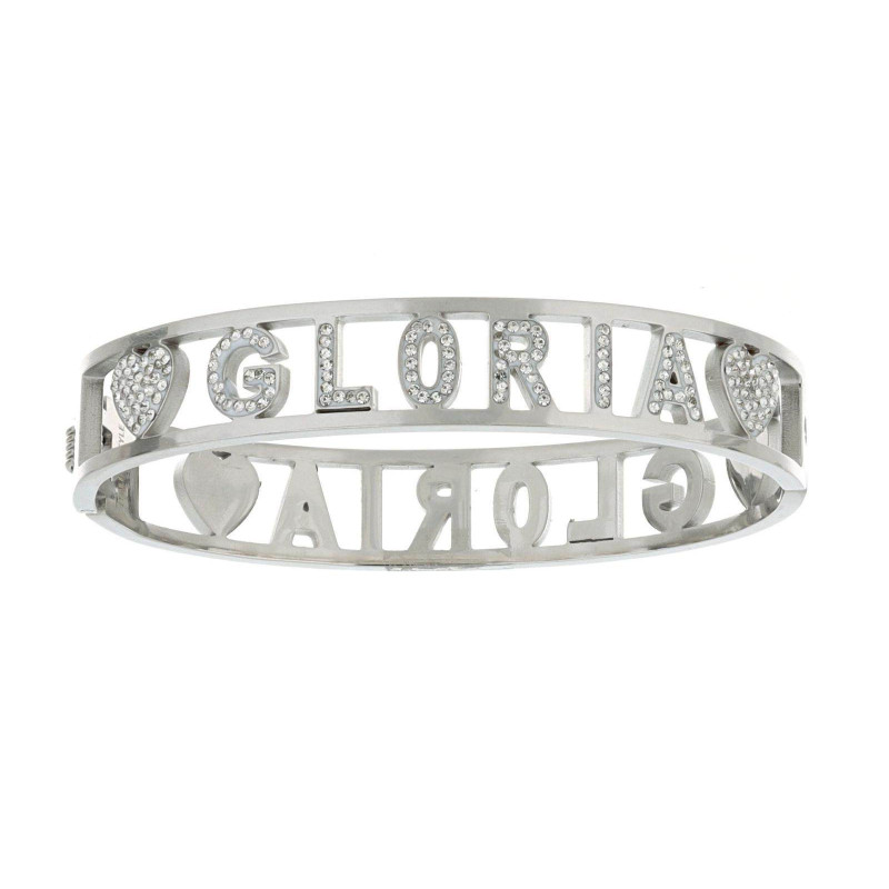 BRACCIALE NOME IN ACCIAIO "GLORIA"