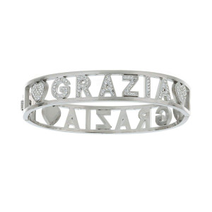 BRACCIALE NOME IN ACCIAIO "GRAZIA"