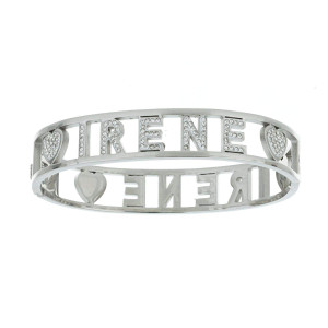 BRACCIALE NOME IN ACCIAIO "IRENE"