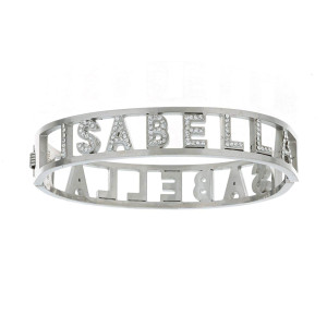 BRACCIALE NOME IN ACCIAIO "ISABELLA"