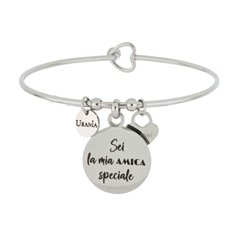 BRACCIALE "PENSIERO" IN ACCIAIO "SEI LA MIA AMICA SPECIALE"