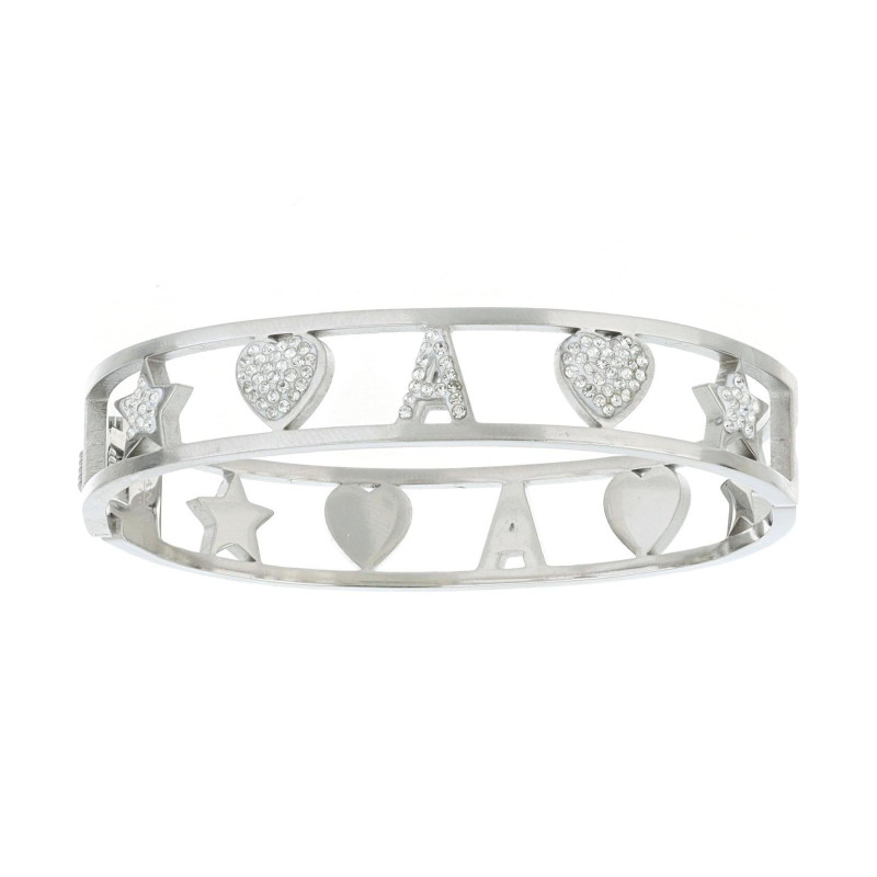 BRACCIALE LETTERA "A" IN ACCIAIO