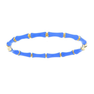 BRACCIALE MANHATTAN BLU 3MM IN ACCIAIO