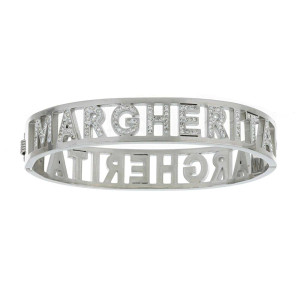 BRACCIALE NOME IN ACCIAIO "MARGHERITA"