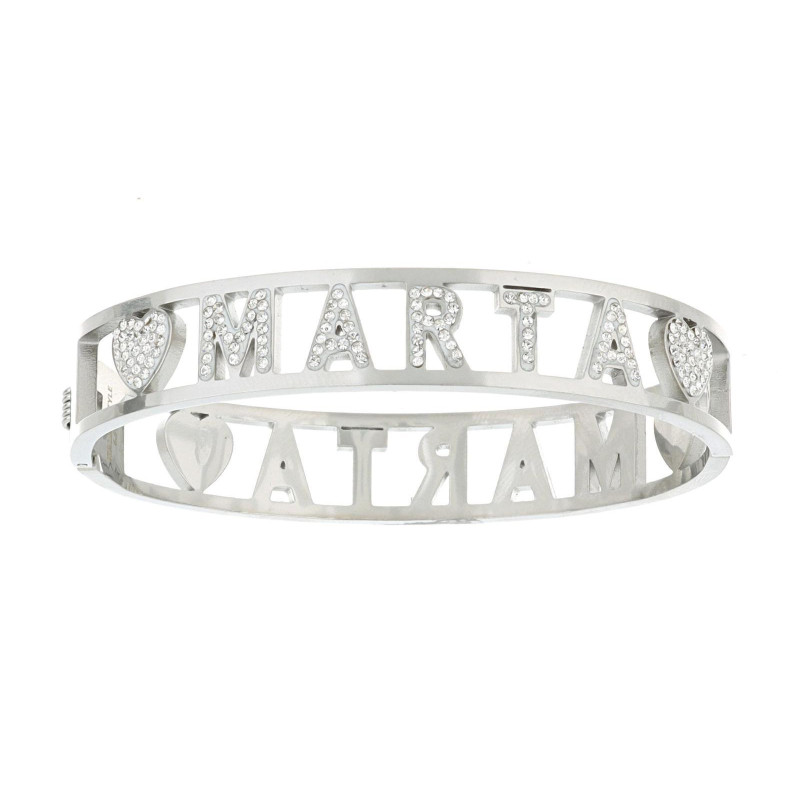 BRACCIALE NOME IN ACCIAIO "MARTA"