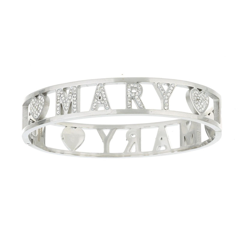 BRACCIALE NOME IN ACCIAIO "MARY"