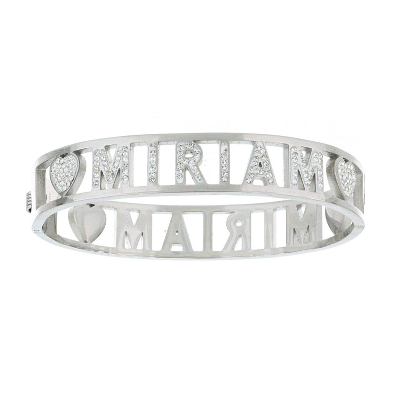 BRACCIALE NOME IN ACCIAIO "MIRIAM"