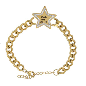 BRACCIALE NAIROBI IN ACCIAIO BRILLA COME UNA STELLA