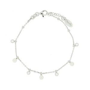 BRACCIALE CM 17+3 PERLA MM 4 IN ARGENTO 925