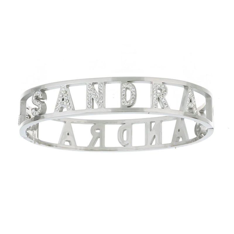 BRACCIALE NOME IN ACCIAIO "SANDRA"