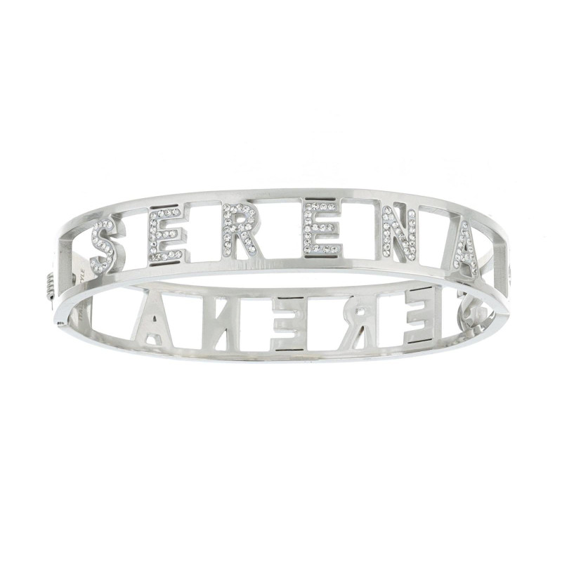 BRACCIALE NOME IN ACCIAIO "SERENA"