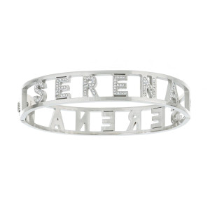 BRACCIALE NOME IN ACCIAIO "SERENA"