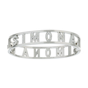 BRACCIALE NOME IN ACCIAIO "SIMONA"