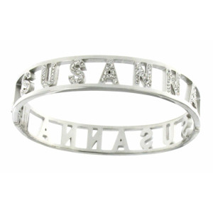 BRACCIALE NOME IN ACCIAIO "SUSANNA"