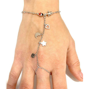 BRACCIALE BACIAMANO IN ARGENTO