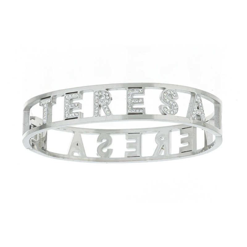 BRACCIALE NOME IN ACCIAIO "TERESA"