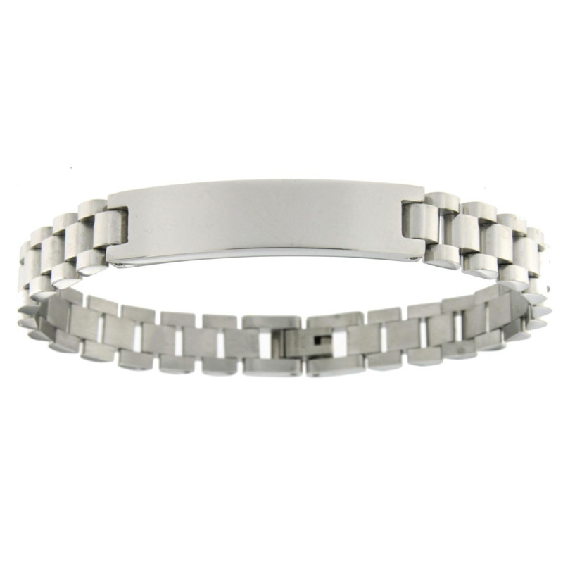 BRACCIALE UOMO IN ACCIAIO MAGLIA ROLEX