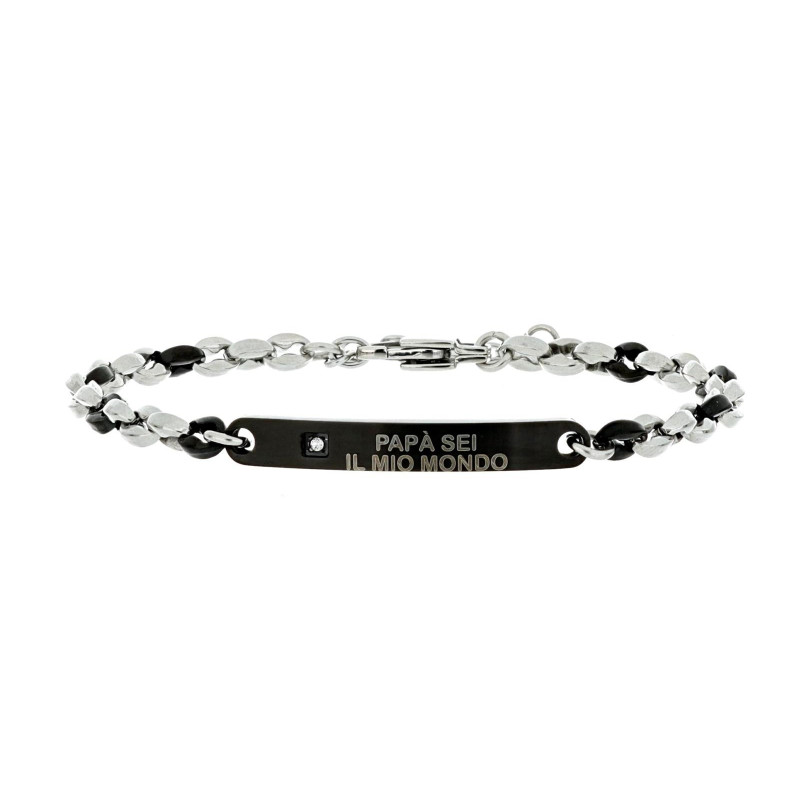 BRACCIALE CM 19+3 UOMO IN ACCIAIO