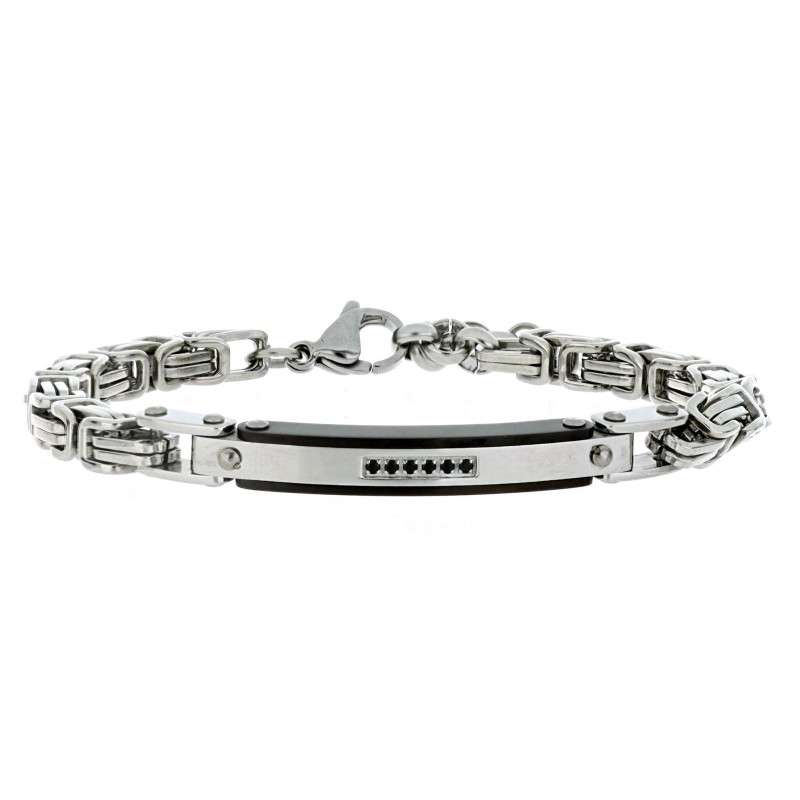 BRACCIALE CM 18+2 UOMO IN ACCIAIO