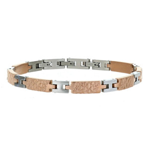 BRACCIALE CM 20 UOMO IN ACCIAIO E CERAMICA