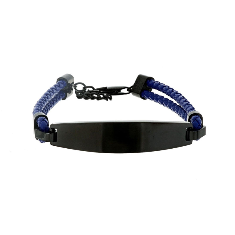 BRACCIALE CM 21 UOMO IN SILICONE E ACCIAIO