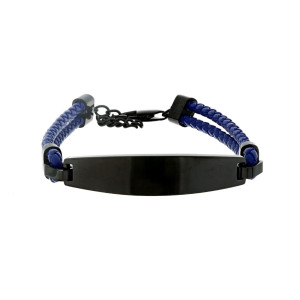 BRACCIALE CM 21 UOMO IN SILICONE E ACCIAIO