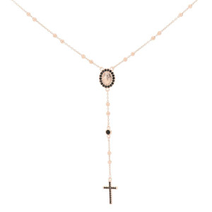 COLLANA CM 55+5 ROSARIO MM 2 IN ARGENTO 925